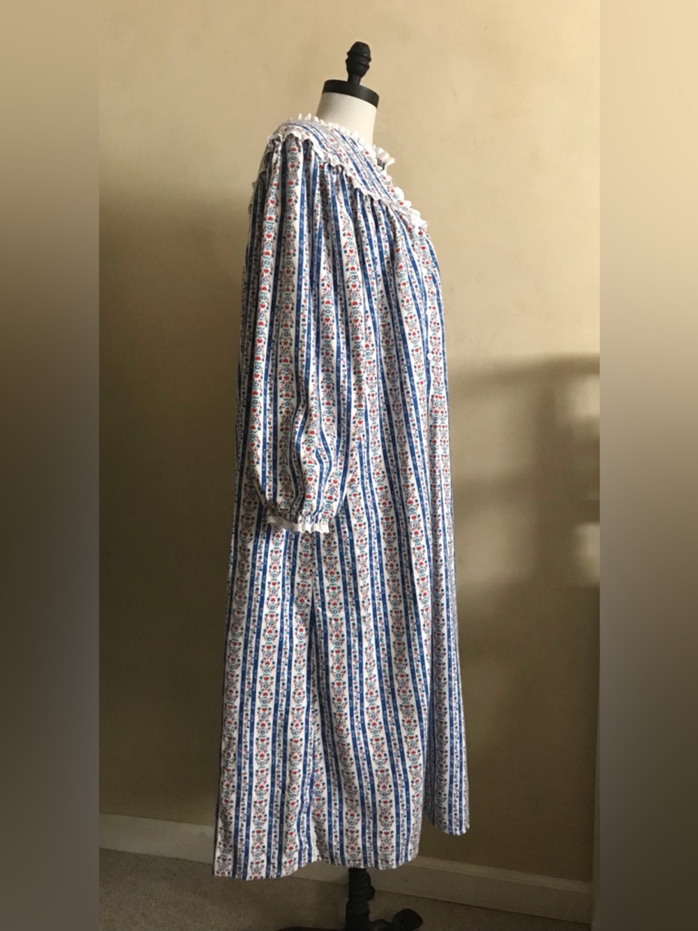Vintage Cotton Lanz of Salzburg Flannel Nightgown - Picture 4 of 12